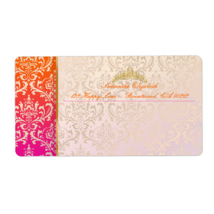 PixDezines rossi damask+tiara