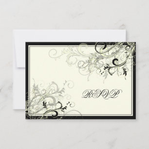 PixDezines RSVP BLACK SWIRLS/DIY BACKGROUND