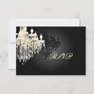 PixDezines RSVP Black + White Chandelier