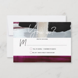 PixDezines RSVP Burgundy Argent, Bloc de couleurs