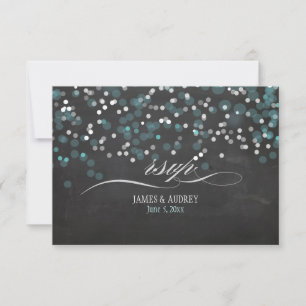 PixDezines rsvp chalkboard winter soiree Card