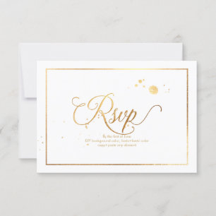 PixDezines RSVP Dazzled/Faux Gold/do-it-yourself A