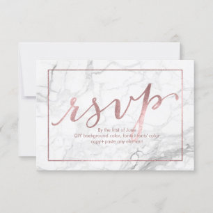 PixDezines RSVP Dazzled/Faux Rose Gold/Marble