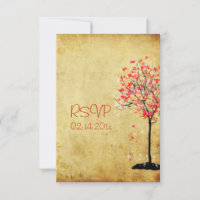 PixDezines rsvp érable vintage/orange+rose