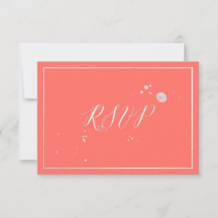 PixDezines RSVP Faux Rose Gold Foil/DIY Colour