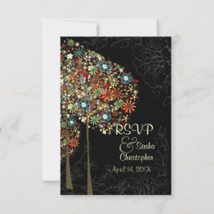 PixDezines rsvp fleurs d'automne/couleur do-it-you