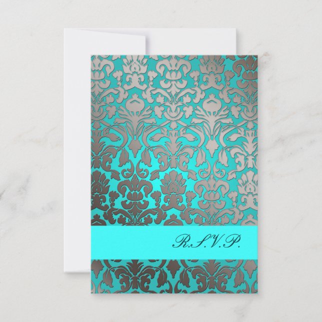 PixDezines rsvp Flora Damask/ aqua (Devant)