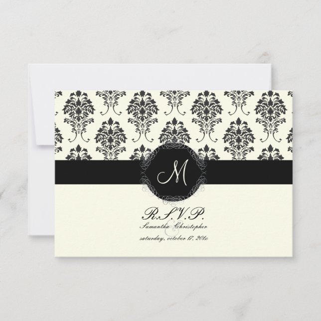 PixDezines rsvp Florentius Damask | DIY colour Card (Front)
