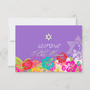 PixDezines rsvp hibiscus/Mitzvah/do-it-yourself ar