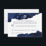PixDezines RSVP Midnight Sky Bar Mitzvah ✡ Invitation<br><div class="desc">PixDezines RSVP,  dazzled with faux silver star of david and midnight teal blue sky and sprinkles of stars. 

✡ Copyright © 2011-2017 PixDezines.com™ and PixDezines™ on zazzle.com</div>