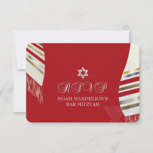 PixDezines RSVP MITZVAH/RED TALLIT/DIY Background