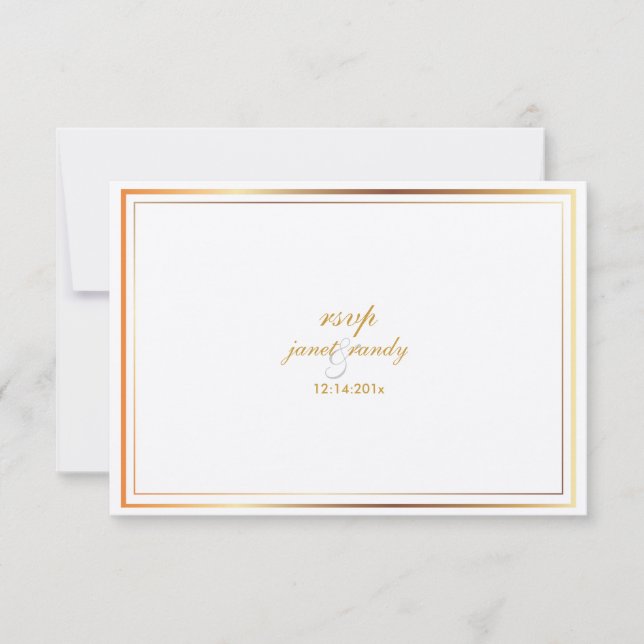 PixDezines rsvp modèle/argent+faux or (Devant)