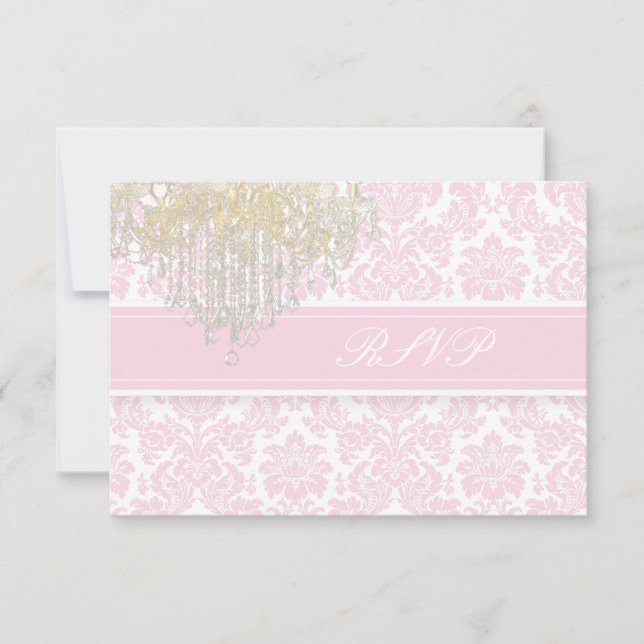 PixDezines rsvp moiré damask+Chandelier/do-it-your (Devant)