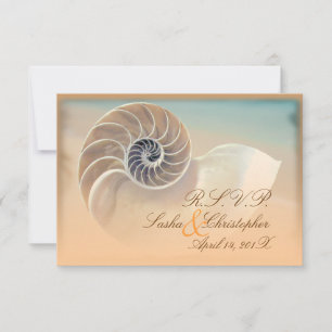 PixDezines rsvp nautilus, Wedding Invitations