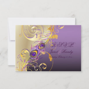 PixDezines rsvp Peacock, Filigree+swirls/do-it-you