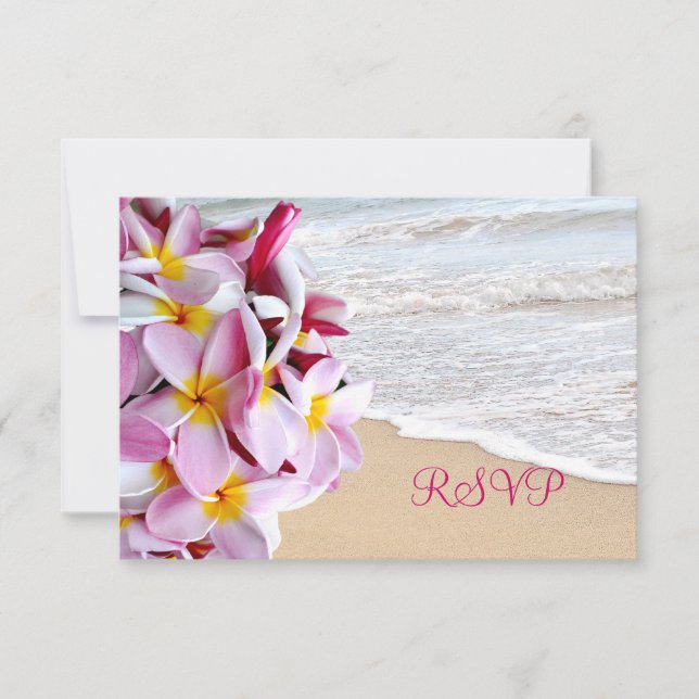 PixDezines rsvp pink plumeria Lei /beach (Front)