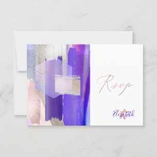 PixDezines RSVP Purple Aquarelle Bat mitzvah ✡