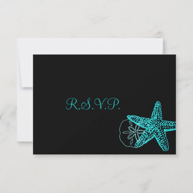 PixDezines rsvp Starfish/Beach Weddings (Front)