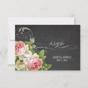 PixDezines rsvp tchalkboard+roses vintages+pivots