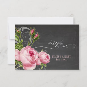 PixDezines rsvp tchalkboard+roses vintages+tourbil
