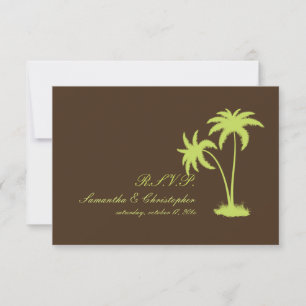 PixDezines rsvp Twin Palms, Chocolat+Kiwi