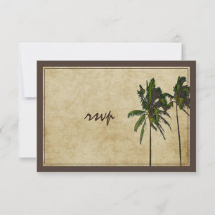 PixDezines rsvp vintage twin palms/diy fonts Card