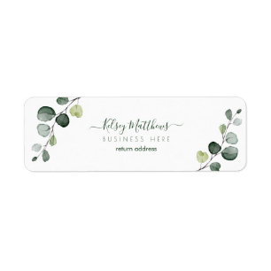 PixDezines Rusttic Watercolor Greenery Eucalyptus 