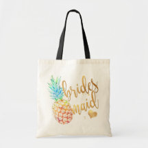 PixDezines Sac Cadeau Demoiselle d'Honneur/Faux Or