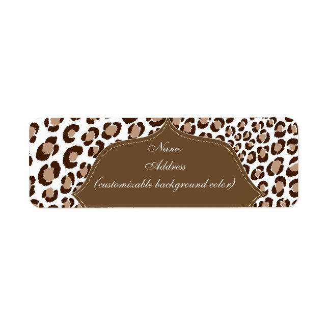 PixDezines Safari, brun + tan, Leopard (Devant)