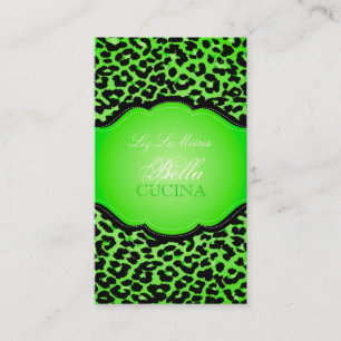 PixDezines Sassy cheetah print/diy background Business Card