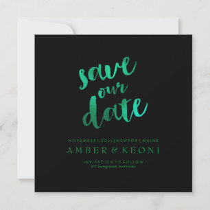 PixDezines Save Date/Emerald Green/DIY Background The Date