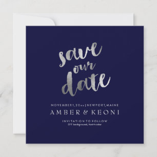 PixDezines Save Date/Faux Silver/DIY Background The Date