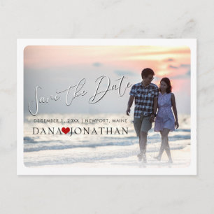 PixDezines Save the Date/Cool Handwritten Script Postcard