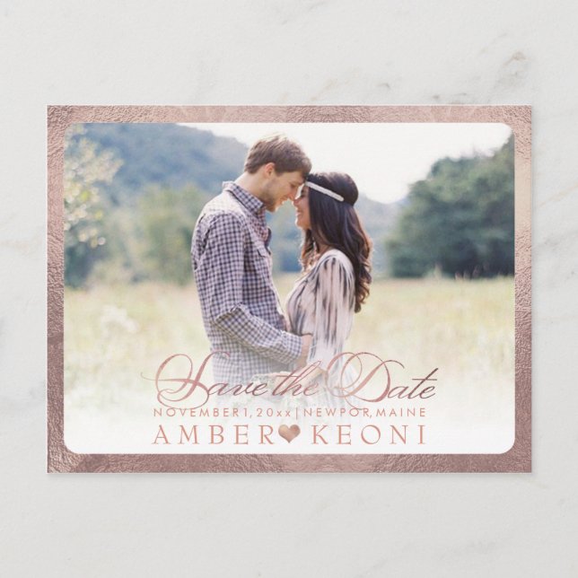 PixDezines Save the Date/Fancy Script Announcement Postcard (Front)