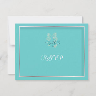 PixDezines Seahorse RSVP pour les invitations 5x7