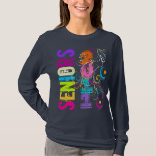 PixDezines Seniors 2011+rainbow swirls T-Shirt