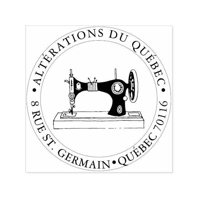 PixDezines Sewing Machine Self-inking Stamp (Design)
