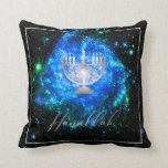 PixDezines Shine, Hanukkah|Temple Menorah Throw Pillow<br><div class="desc">PixDezines Happy Hanukkah,  a faux silver Temple Menorah with a removable background.  Copyright © 2008-2018 PixDezines.com™ and PixDezines™ on Zazzle.com. All rights reserved.</div>