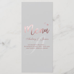 PixDezines Shine Menu/Faux Rose Gold/Fancy Script Menu