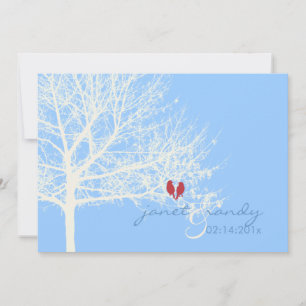 PixDezines Snow Birds Fall Winter diy colour Invitation