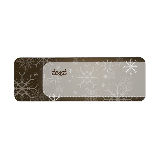 PixDezines Snowflakes Blanc + Mocha (Devant)