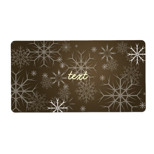 PixDezines Snowflakes Blanc + Mocha (Devant)