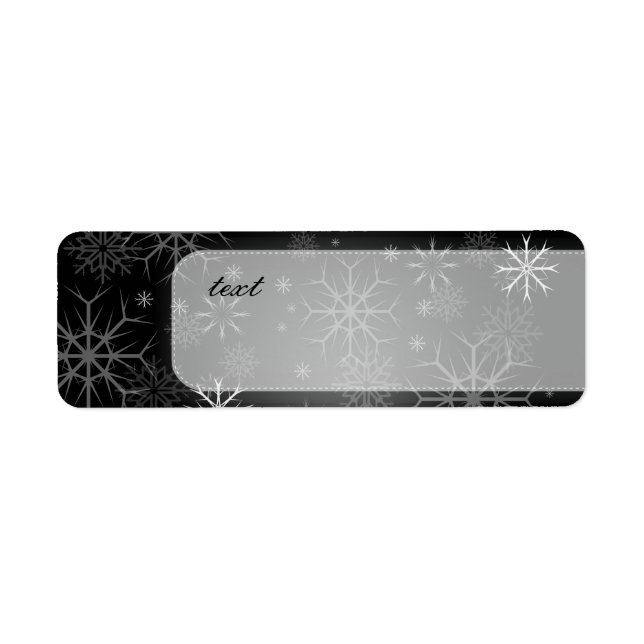 PixDezines Snowflakes Blanc + Noir (Devant)