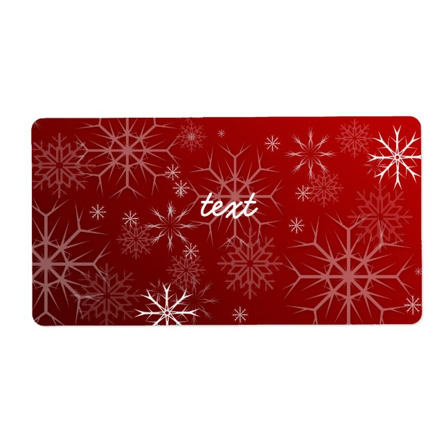 PixDezines Snowflakes Blanc + Rouge (Devant)