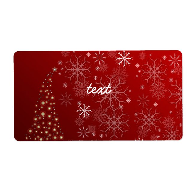 PixDezines Snowflakes Blanc + Rouge (Devant)