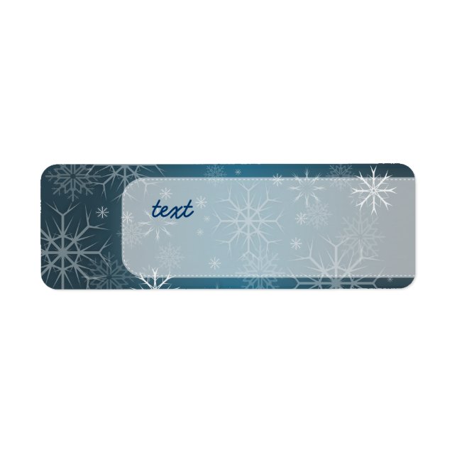 PixDezines Snowflakes Blanc + Turquoise (Devant)