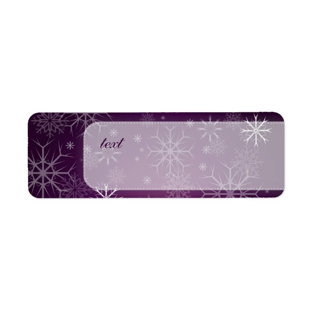 PixDezines Snowflakes White + purple (Front)