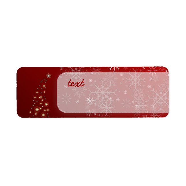 PixDezines Snowflakes White + Red (Front)