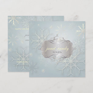 PixDezines SNOWFLAKES/WINTER WEDDING Invitation