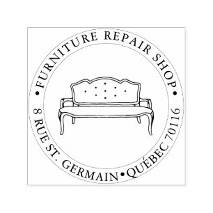 PixDezines Sofa, Seatee Self-inking Stamp